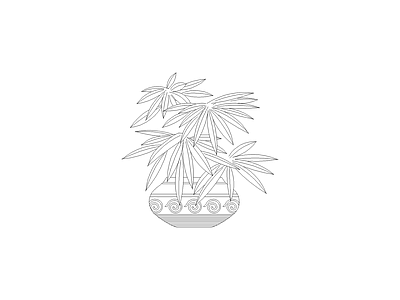 绿植 床图块
