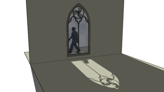 哥特之窗 座 挂钟