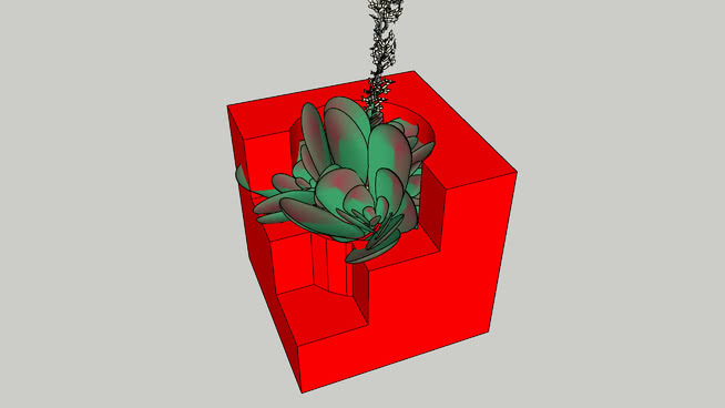 StuxCUP标志种植机为肉质或仙人掌的3D打印- 3立方 包 饰品 衣物 盒子