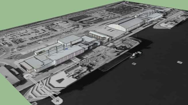 迈阿密海港码头 航空母舰 报纸 钱 磁带 圆规