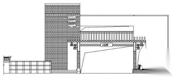 某别墅小区大门建筑施工图