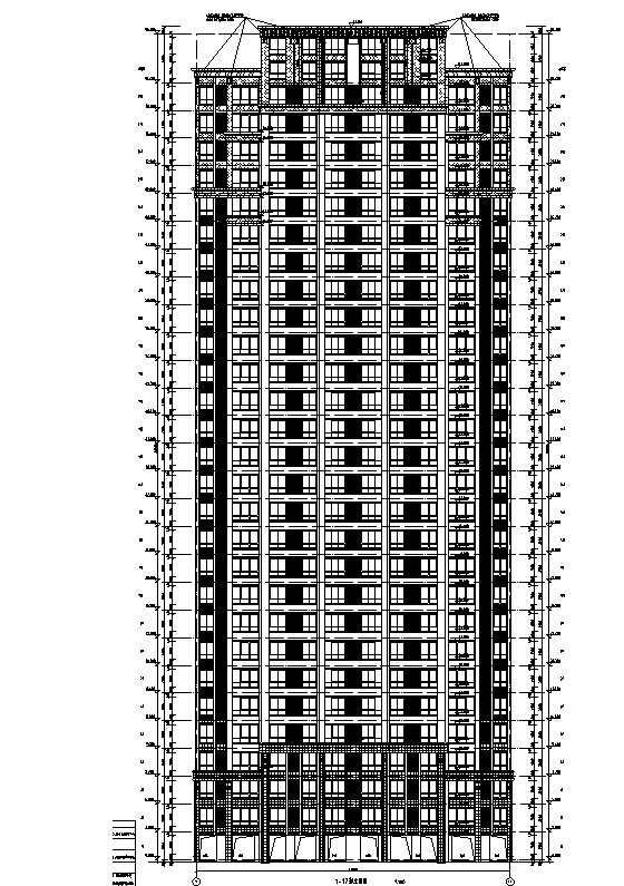 [安徽]多栋塔式高层住宅及邻里中心建筑施工图（全套图...