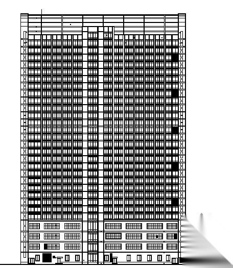 深圳某二十九层五星级酒店综合楼建筑施工图