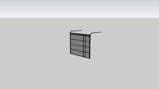 玻璃现代现代车库门 台灯 书 显示器 飞机