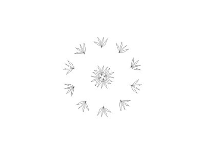 花 现代植物图块