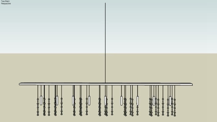 吊灯 草图大师模型