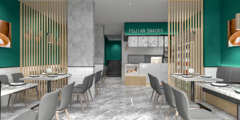 现代轻奢小吃店茶餐厅