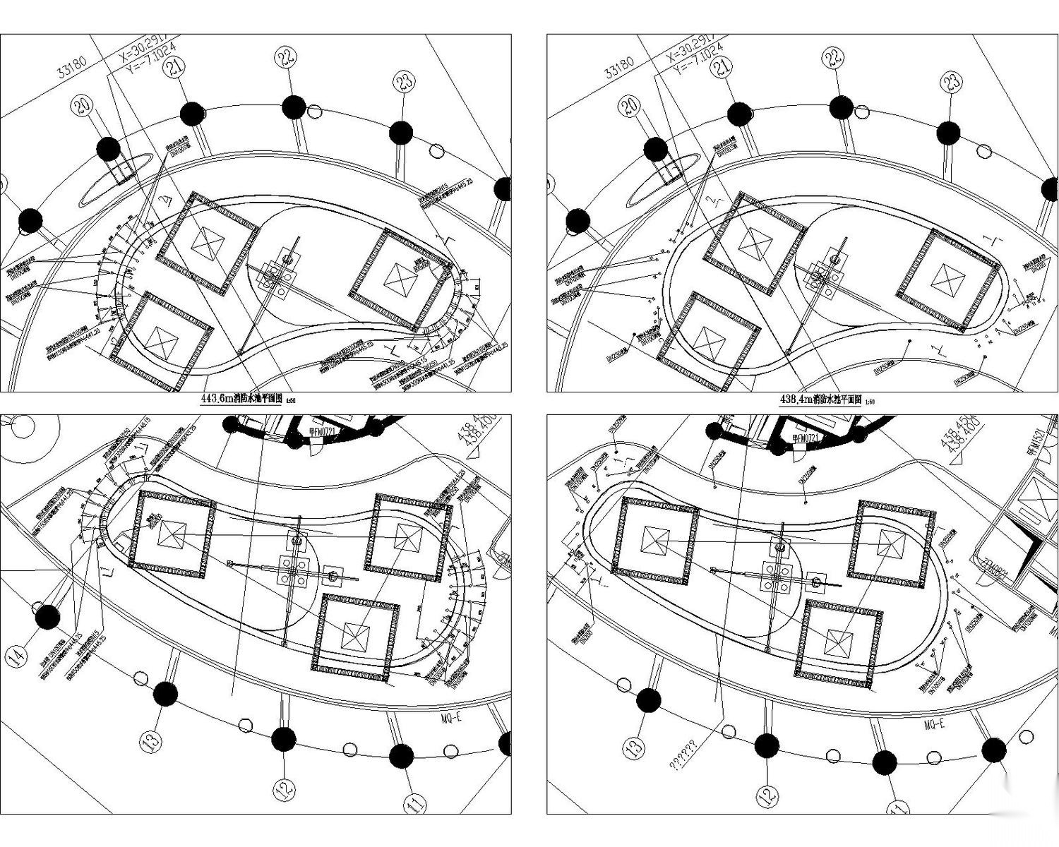 [广州]超高层新电视塔给排水消防系统施工图 建筑给排水 给排水图