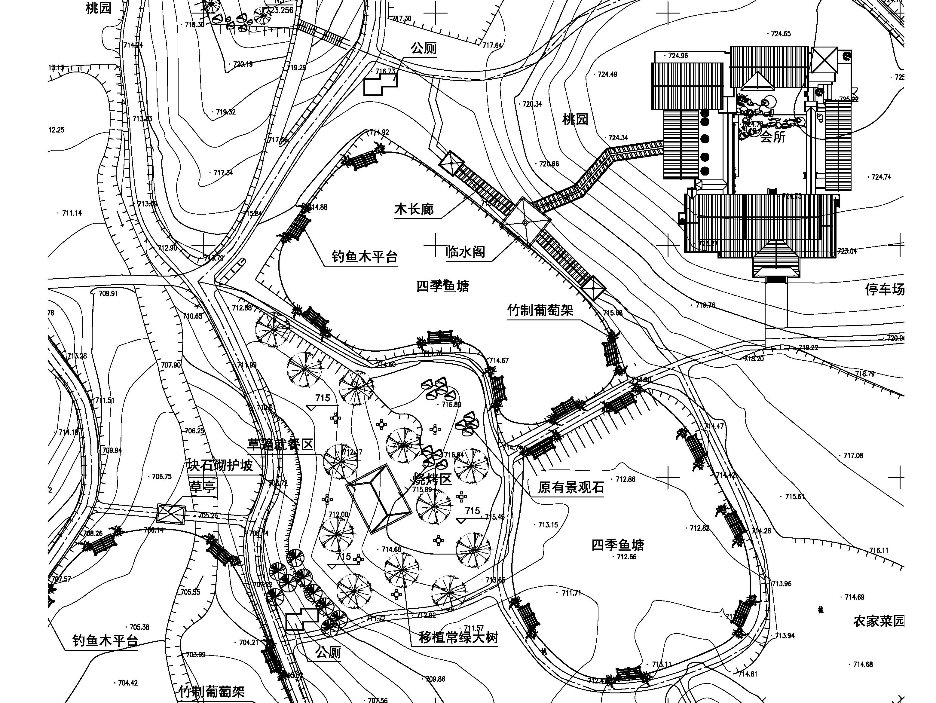 农家乐地形图景观设计图