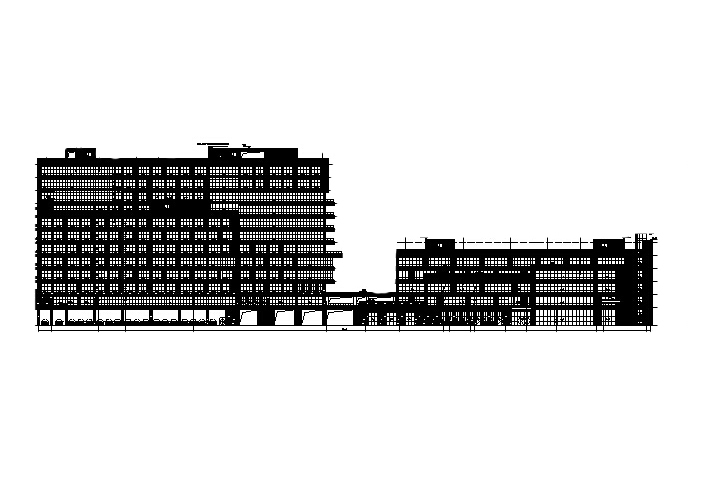 [湖南]高层多动能养老中心及综合楼建筑施工图（16年最... 疗养院