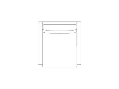 床 高端家具图块