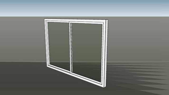 推拉窗 草图大师模型
