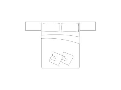 床 户外休闲椅图块