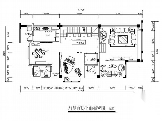 [毕业设计]叠拼欧式双层别墅室内装修图（含方案）