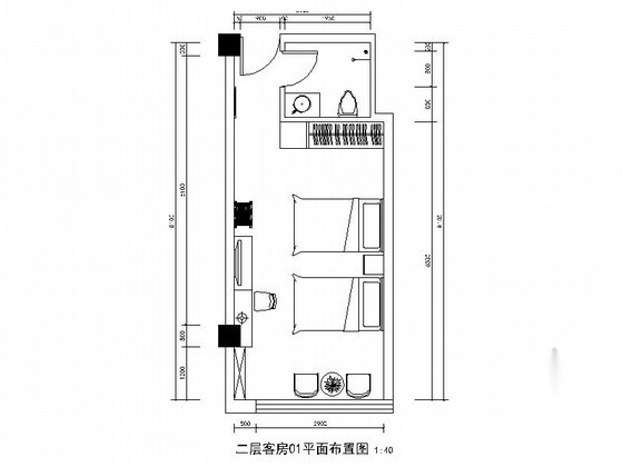[山东]精装现代风格员工宿舍装修施工图