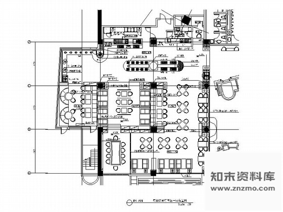 自助西餐厅装修施工图