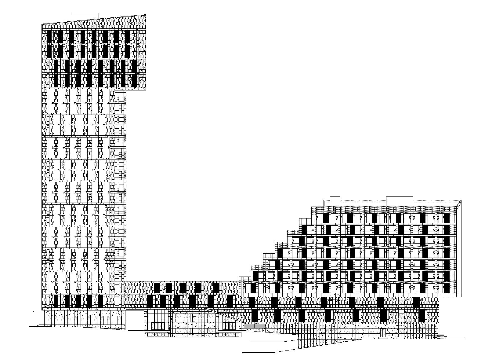 成都二十五层核心筒结构办公建筑项目施工图