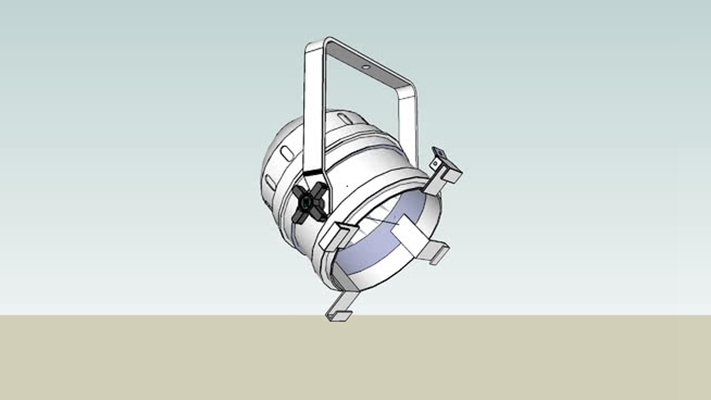 筒灯射灯 草图大师模型