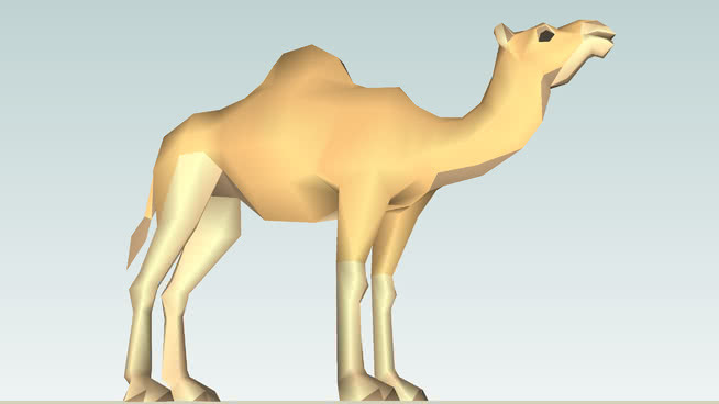 Dromedary Camel（成人） 阿拉伯骆驼 动物 家居物品 椅子 狗