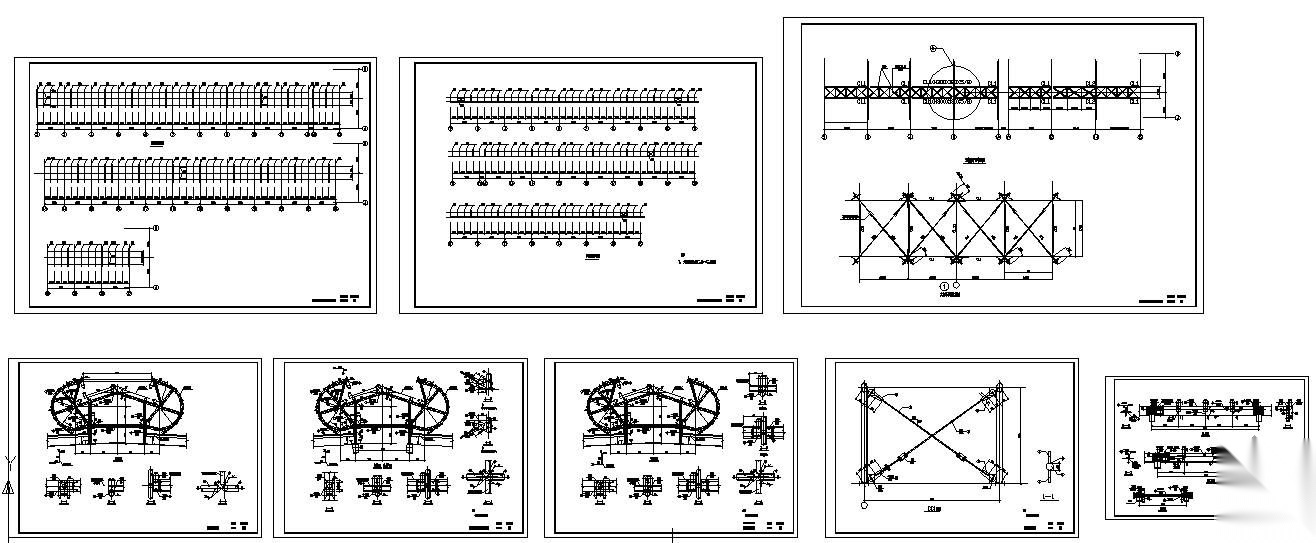 某1800天窗钢结构详图 节点 建筑工程节点