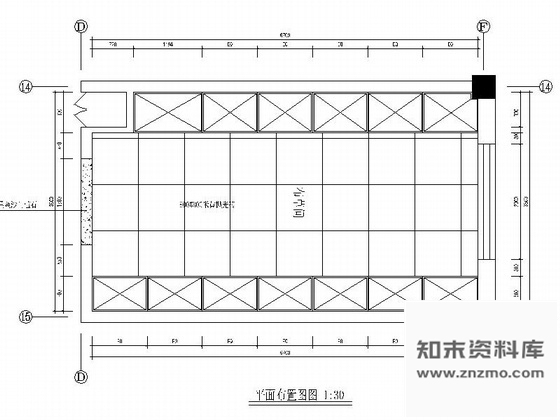 施工图现代酒店布草间装修图