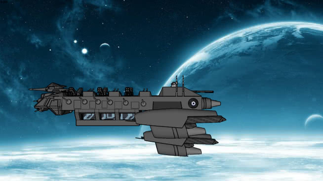 星际巡洋舰（未完成） 飞机 航天飞机 推进器 天空 演出