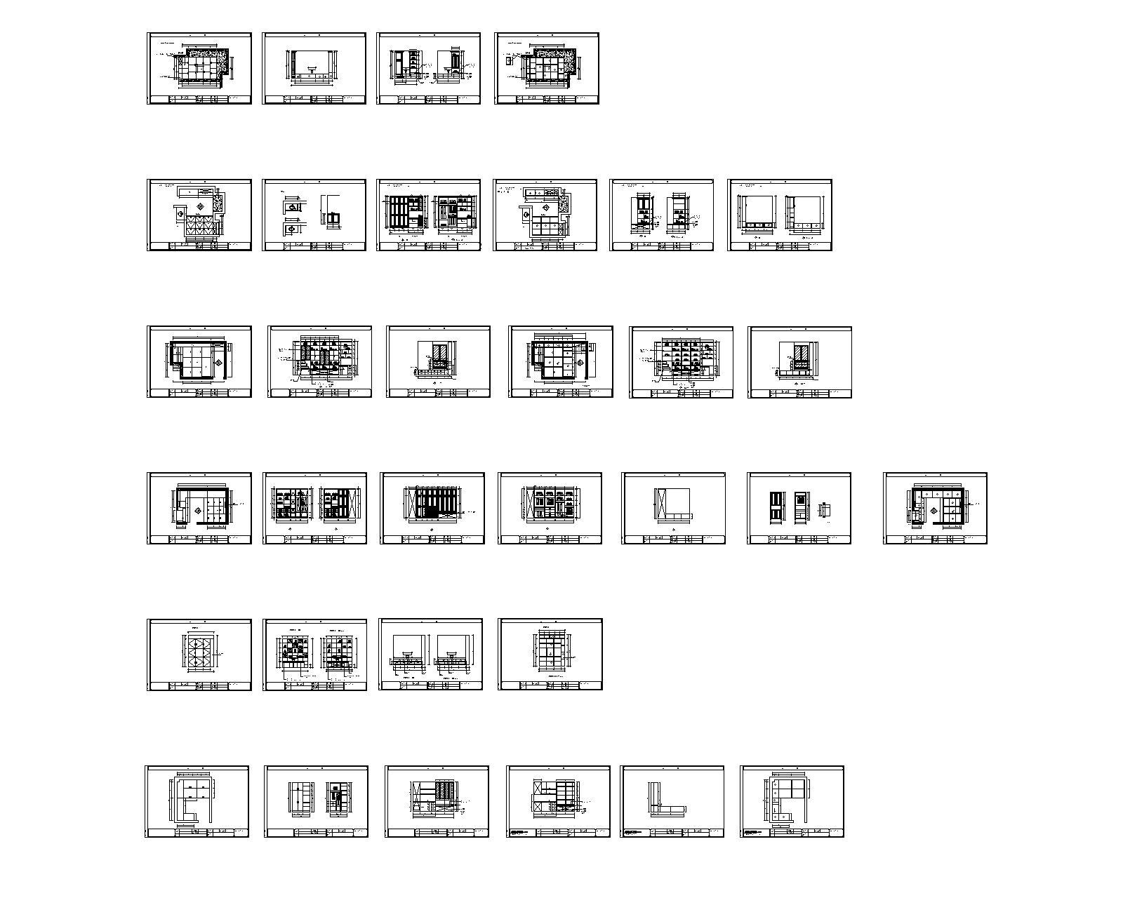 18套榻榻米CAD图纸-2004版