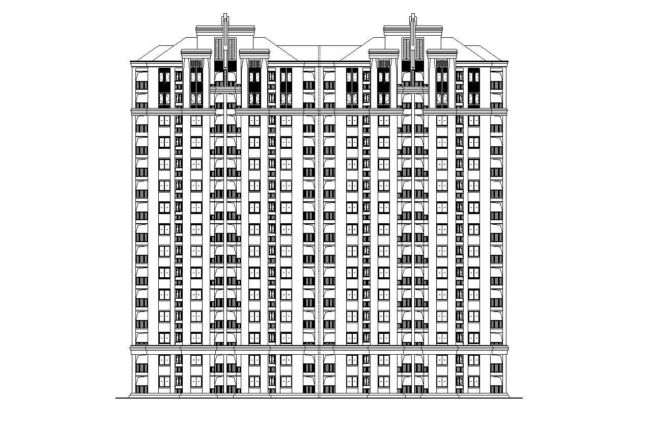 [上海]欧陆风格新凯家园住宅建筑施工图