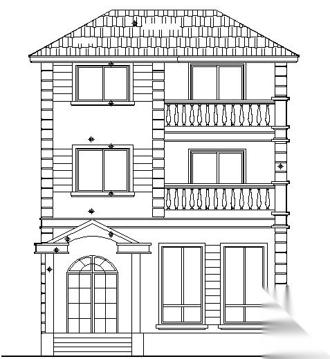 曙光小区北区独立式住宅A型建筑施工图