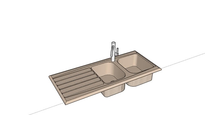 水槽 草图大师模型