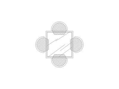 桌椅 现代家具图块别墅家具图块施工图