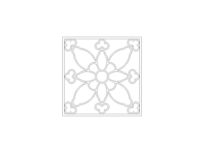 格栅装饰构件 中式家具图块