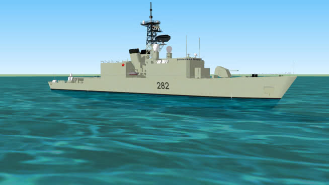 DDH-282 HMCS Athabascan，“操作摩擦”1990 集装箱 潜艇 航空母舰 水陆两用车