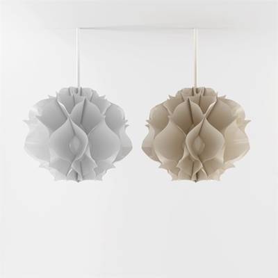 现代蓝色塑料吊灯