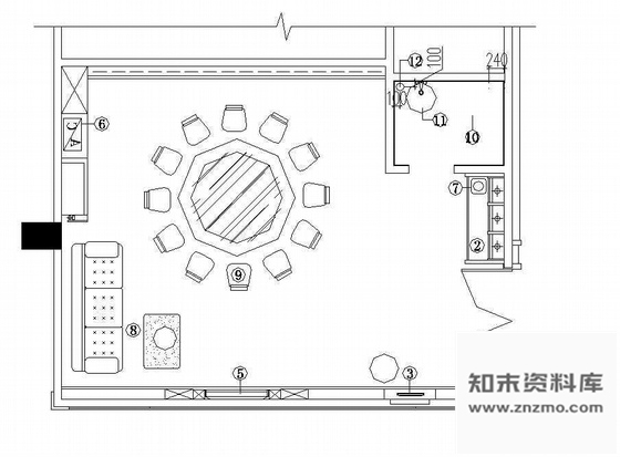 施工图某餐厅包间装修施工图3