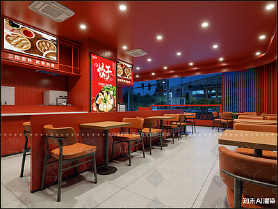 现代快餐店