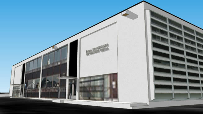皮埃尔丰圣查尔斯小学 建筑 活动房屋 室外 楼梯扶手 纱窗