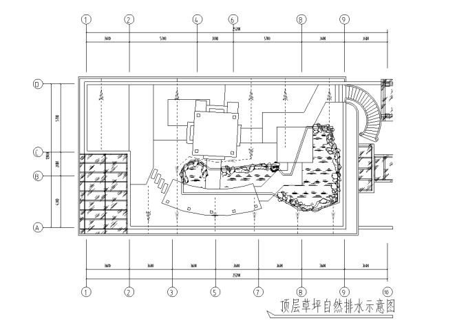 江边别墅屋顶花园景观工程施工图全套(推荐下载）