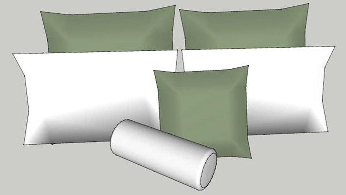 枕头 草图大师模型