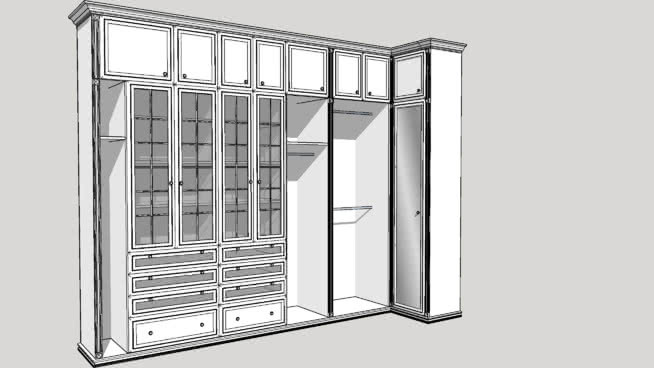 cupboard，wardrobe柜 室外 衣柜 冰箱 旋转式栅门 滑动门