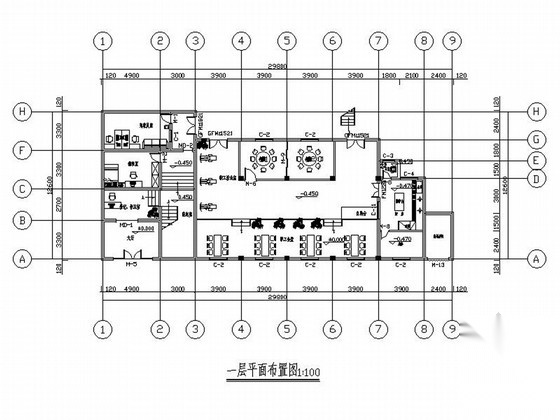 [重庆]安全生产监督管理部门现代风格办公室维修施工图