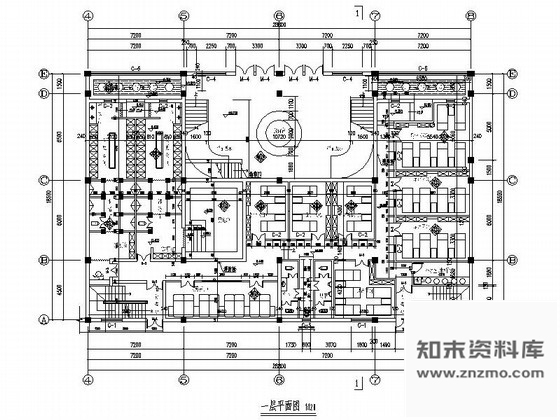 施工图昆明某江南特色休闲会所室内装修图