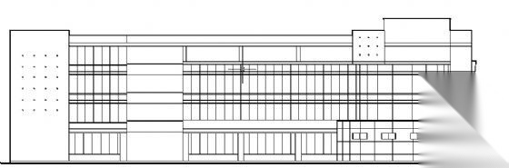 某四层大学展览馆设计方案图