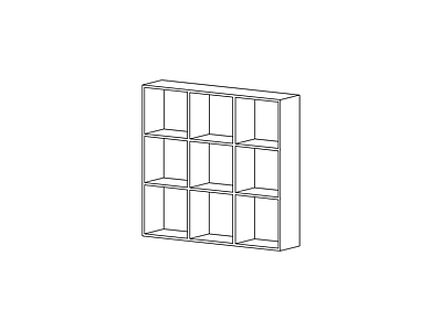 柜子 图书馆柜书架书柜陈列架木制家具