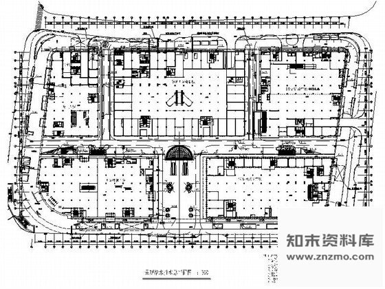 施工图上海大型核心建筑旗舰商业广场装修设计CAD施工图