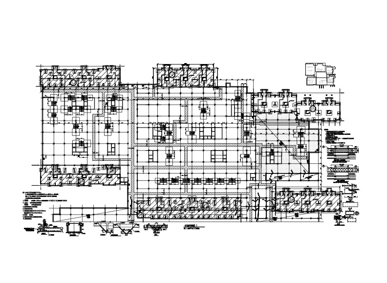 板加腋地下室结构施工图（CAD、12张） 混凝土节点 结构节点图