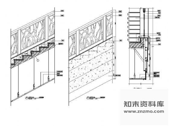 图块/节点大堂铁艺楼梯详图