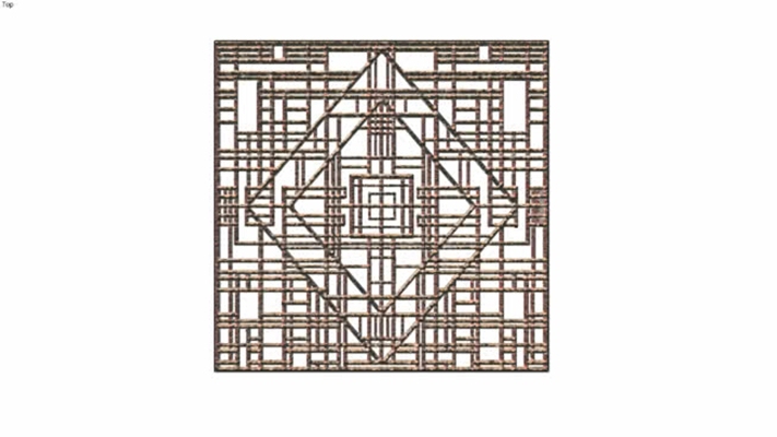 墙饰隔断 草图大师模型