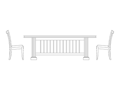 餐桌几类平立面餐桌 餐桌