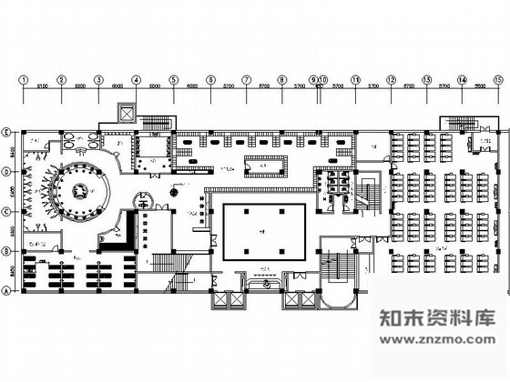 施工图豪华休闲会所女部洗浴区装修施工图